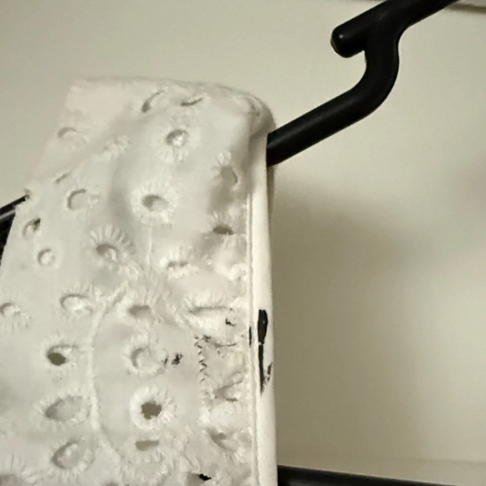 Banana Republic Eyelet Pinafore Dress, White SIZE 6 - Picture 6 of 9